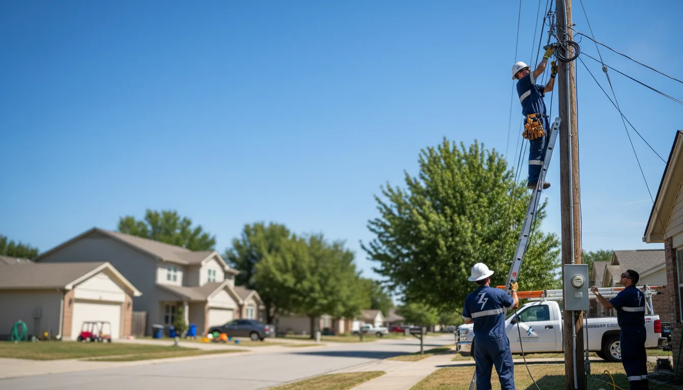 Residential electrician providing installation services in Braman, OK